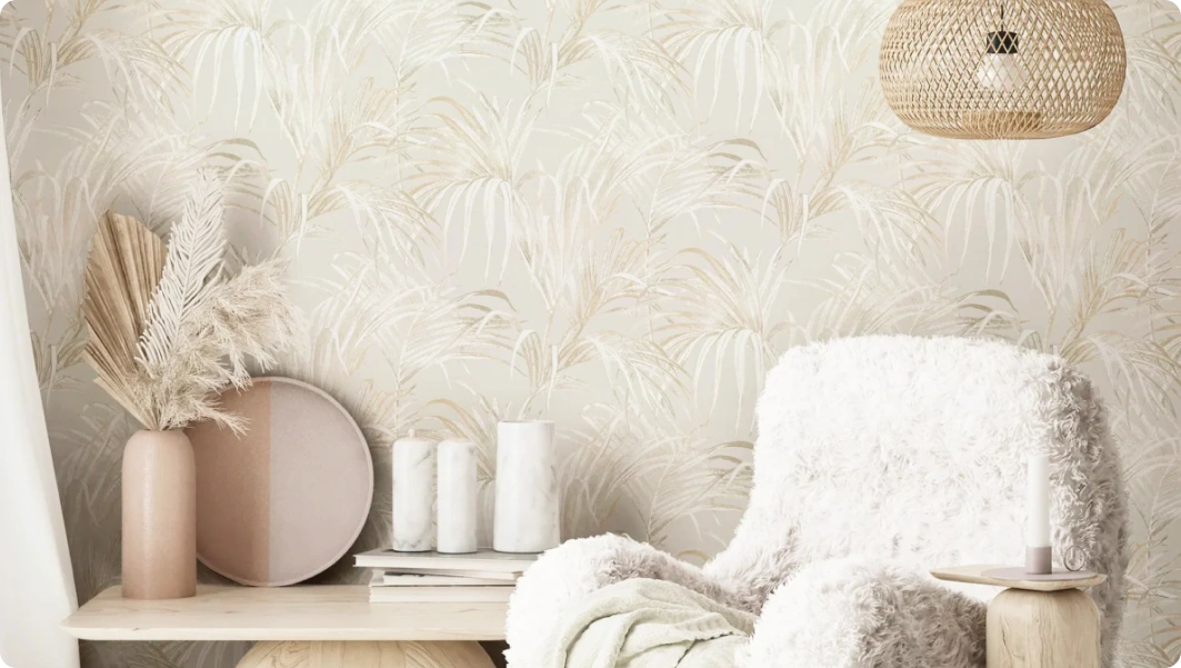 Minimalist beige wallpaper by Marburg